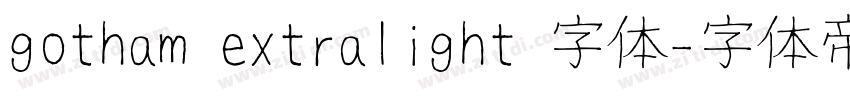 gotham extralight 字体字体转换